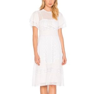 Tularosa Neil Dress, White, Casual Wedding